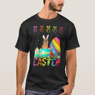 Ostdeutscher Schäferhund Ostern passende Familie T-Shirt