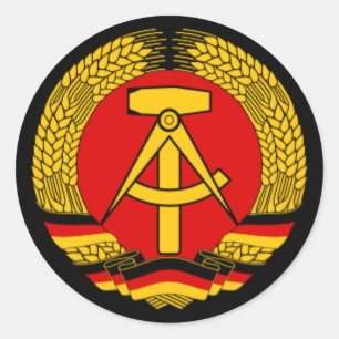 Ostdeutschland DDR Runder Aufkleber