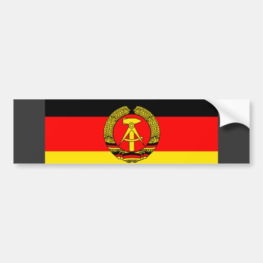 Ostdeutschland-Flagge Autoaufkleber (Vorne)