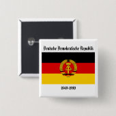 Ostdeutschland-Flagge Button (Vorne & Hinten)