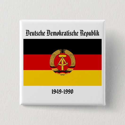 Ostdeutschland-Flagge Button (Vorderseite)