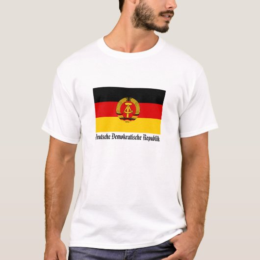 Ostdeutschland-Flagge Deutsche Demokratische T-Shirt (Vorderseite)