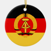 Ostdeutschland-Flagge Keramikornament (Vorne)