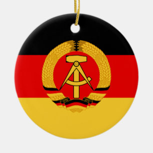 Ostdeutschland-Flagge Keramikornament