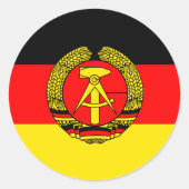 Ostdeutschland, Flagge Runder Aufkleber (Vorderseite)