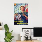 Ostdeutschland Propagandaplakat FDGB Ehre und Poster (Heimbüro)