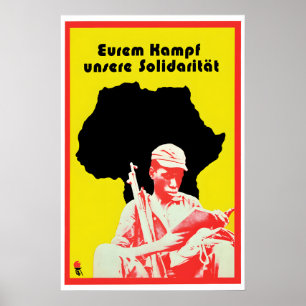 Ostdeutschland Propagandaplakat Unsere Solidarität Poster