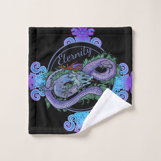 Ostdrache-Ewigkeit Badhandtuch Set (Waschlappen)