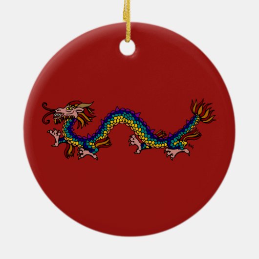 Ostdrache Keramik Ornament (Hinten)