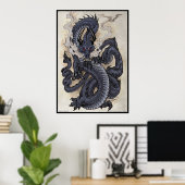 Ostdrache Poster (Heimbüro)