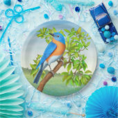 Ostdrossel im Baum-Papier-Teller Pappteller (Party)