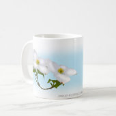 Ostdrossel mit Hartriegel und redbud Kaffeetasse (Vorderseite Links)