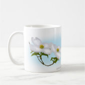 Ostdrossel mit Hartriegel und redbud Kaffeetasse (Links)