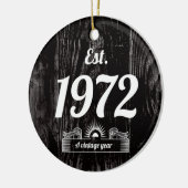 Osten 1972 ein Vintages Jahr Keramik Ornament (Links)