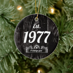 Osten 1977 ein Vintages Jahr Keramik Ornament