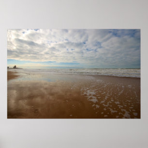 Ostende Beach Belgien Poster