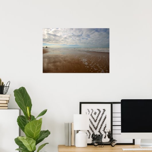 Ostende Beach Belgien Poster (Heimbüro)