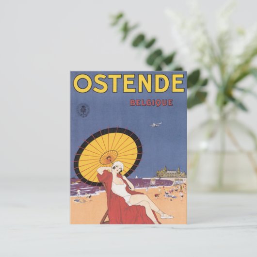 Ostende - Belgien Postkarte (Stehend Vorderseite)