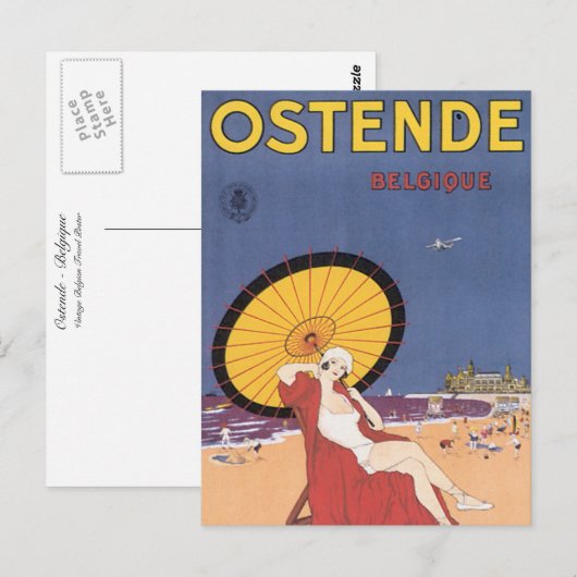 Ostende - Belgien Postkarte (Vorne/Hinten)