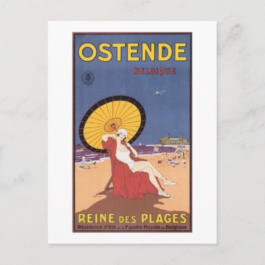 Ostende Belgien Postkarte (Vorderseite)