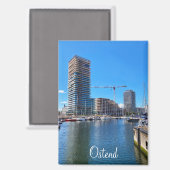 Ostende, Belgien Reise Magnet (Vorderseite/Rückseite)