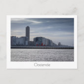 Ostende Coastal City Skyline, Belgien Postkarte (Vorderseite)