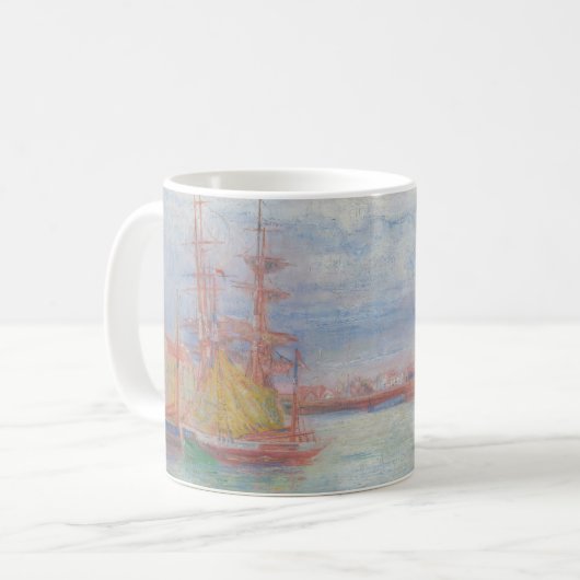 Ostende Harbor von James Ensor (1900) Kaffeetasse (Vorderseite Links)