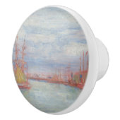 Ostende Harbor von James Ensor (1900) Keramikknauf (Rechts)