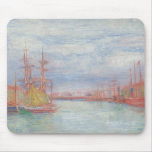 Ostende Harbor von James Ensor (1900) Mousepad
