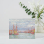 Ostende Harbor von James Ensor (1900) Postkarte (Stehend Vorderseite)