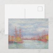 Ostende Harbor von James Ensor (1900) Postkarte (Vorne/Hinten)