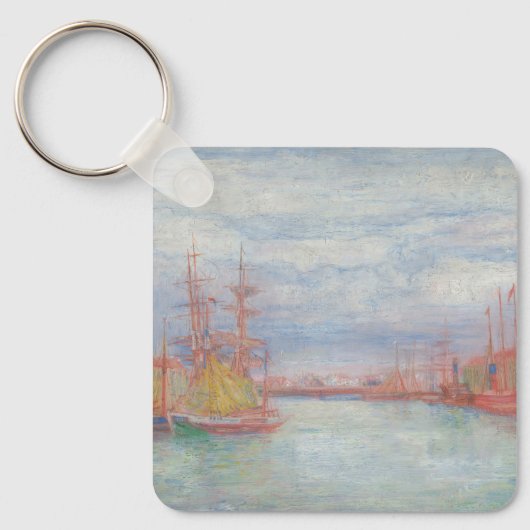 Ostende Harbor von James Ensor (1900) Schlüsselanhänger (Vorderseite)