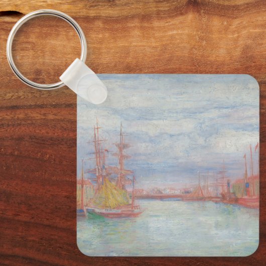 Ostende Harbor von James Ensor (1900) Schlüsselanhänger (Vorderseite)
