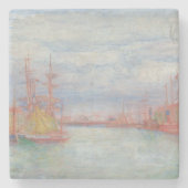 Ostende Harbor von James Ensor (1900) Steinuntersetzer (Vorderseite)