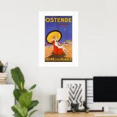 Ostende Königin der Strände 1920er Schönheit Somme Poster (Heimbüro)