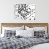 Ostende von "Commentaries" Leinwanddruck (Insitu (Schlafzimmer))