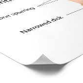 Osteoarthritis Wirbelsäulenposter Poster (Ecke)