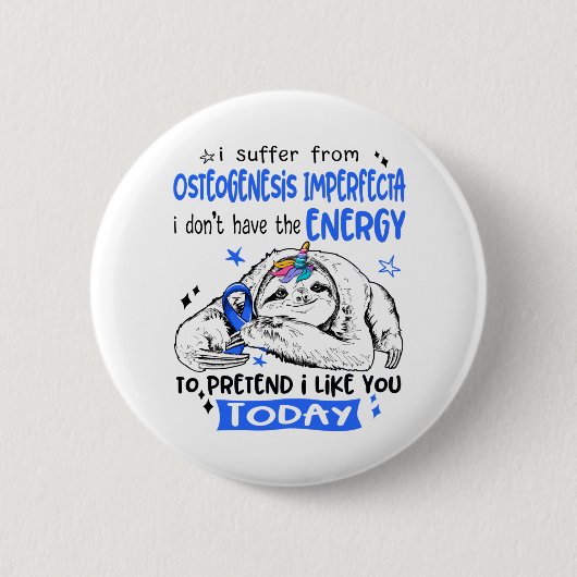 Osteogenesis Imperfect Awareness Month Ribbon Gif Button (Vorderseite)