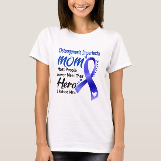 Osteogenesis Imperfecta Awareness Month Ribbon Gif T-Shirt (Vorderseite)