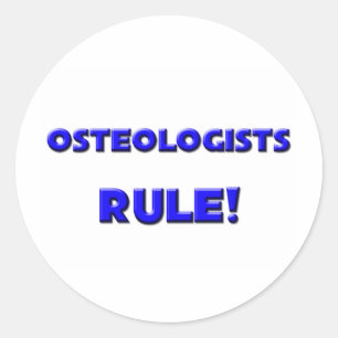 Osteologen regieren! runder aufkleber