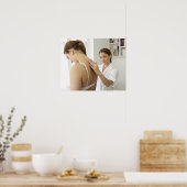 Osteopath Behandlung des Patienten. Poster (Küche)