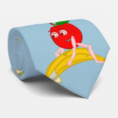 Osteopath Fruit Funny Apple Straighting a Banana Krawatte (Gerollt)