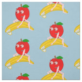 Osteopath Fruit Funny Apple Straighting a Banana Stoff (Muster)