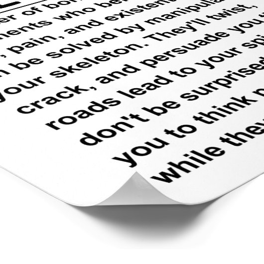 Osteopath Poster (Ecke)