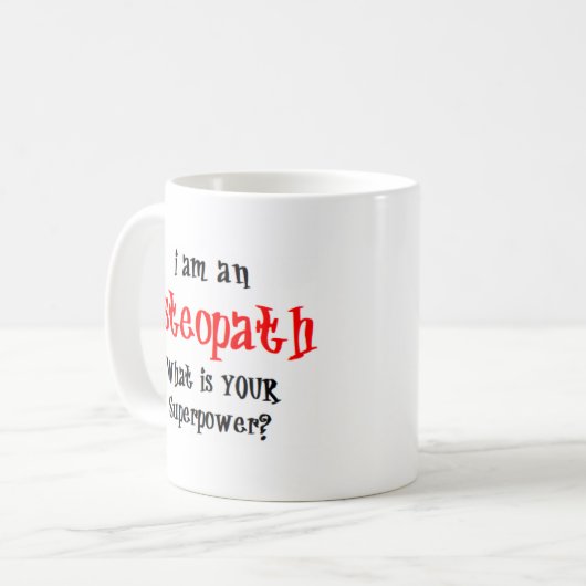 Osteopath-Tasse Kaffeetasse (Vorderseite Links)