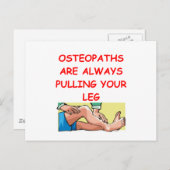 Osteopathen Postkarte (Vorne/Hinten)