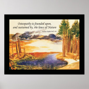 Osteopathic Naturgesetz-Zitat durch A.T. Noch Poster
