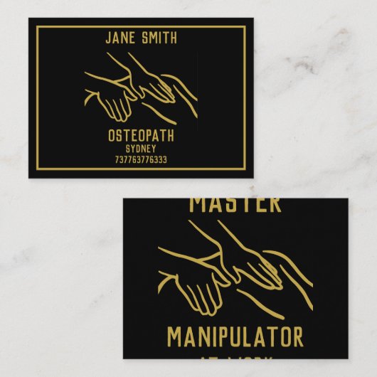 Osteopathie Visitenkarte (Vorne/Hinten)