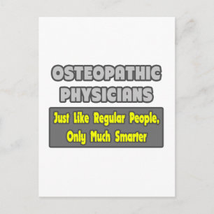 Osteopathische Ärzte .. Klüger Postkarte