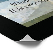 Osteopathischer Nature Zitat von A.T. Poster (Ecke)